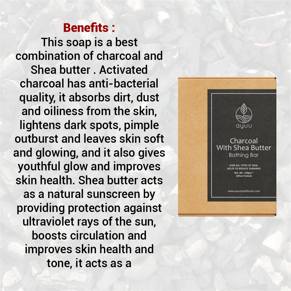 Charcoal With Shea Butter Bathing Bar