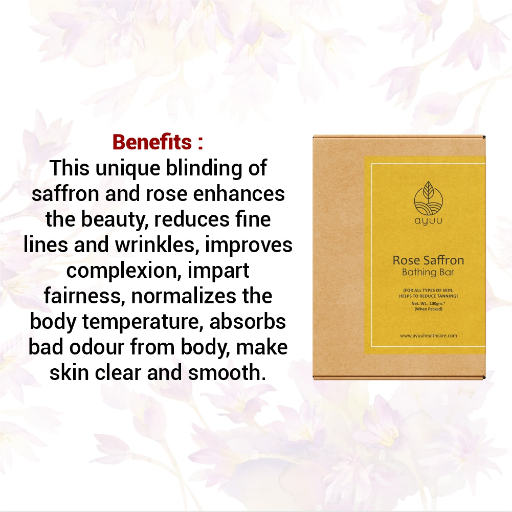 Rose Saffron Bathing Bar