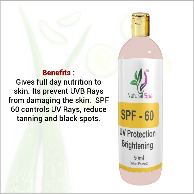 SPF-60, UV Protection Brightening Cream